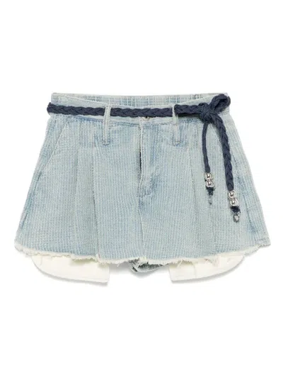 Musium Div. Denim Shorts In Blue