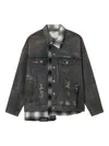 Musium Div. Distressed Denim Jacket In Blue