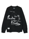 Musium Div. Distressed Graphic Sweater In Black