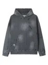 Musium Div. Distressed Panelled Hoodie In Gray