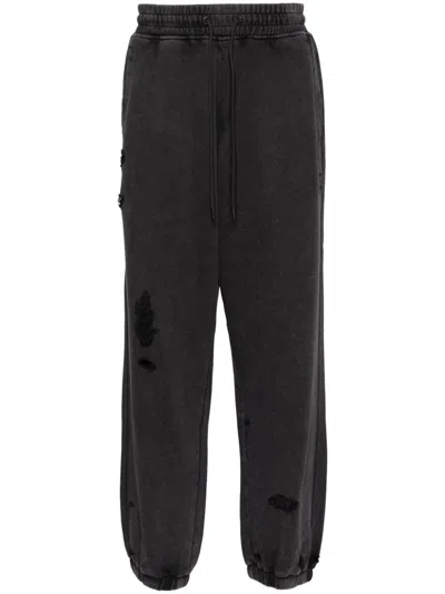 Musium Div. Distressed Track Pants In Black