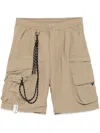 Musium Div. Cargo-shorts Mit Kordelzug In Nude