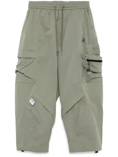 Musium Div. Drawstring Cargo Trousers In Green