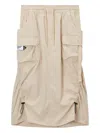 Musium Div. Drawstring-detail Midi Skirt In Nude