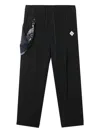 Musium Div. Drawstring Pleated Trousers In Black