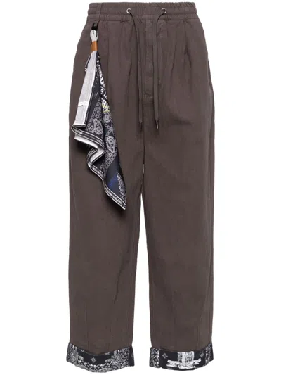 Musium Div. Drawstring Straight-leg Trousers In Neutrals