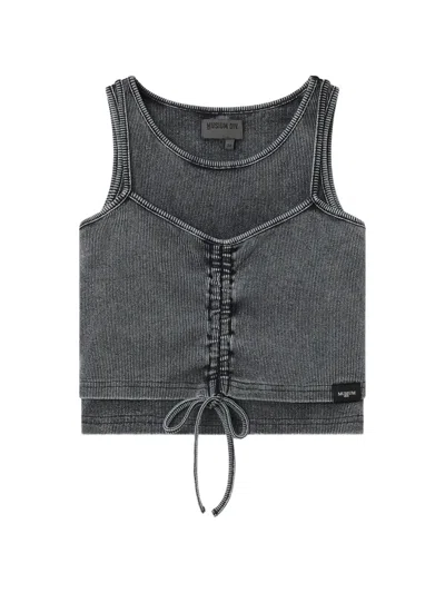 Musium Div. Drawstring Tank Top In Gray