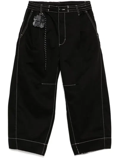 Musium Div. Drawstring Trousers In Schwarz