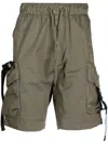 Musium Div. Drawstring-waist Cargo Shorts In Grün