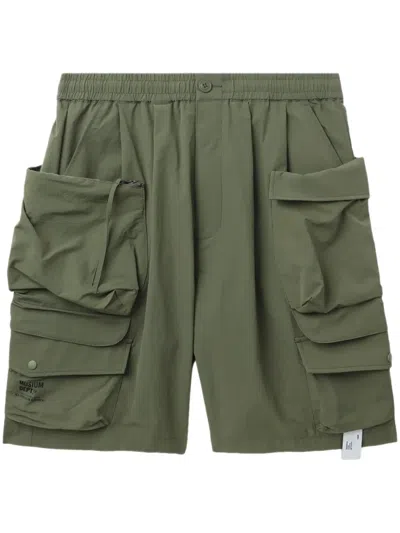 Musium Div. Elasticated-waist Cargo Shorts In Green