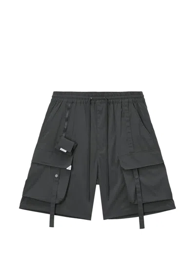 Musium Div. Elastic-waistband Cargo Shorts In Gray