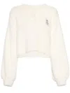 Musium Div. Embroidered Cardigan In Neutrals
