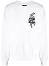 Musium Div. Embroidered Cotton Sweatshirt In White