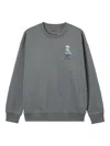 Musium Div. Embroidered Crew-neck Sweatshirt In Gray