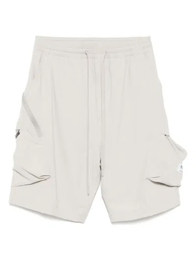 Musium Div. Embroidered-logo Cargo Short In Neutrals