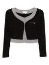 Musium Div. Embroidered-logo Layered Top In Black