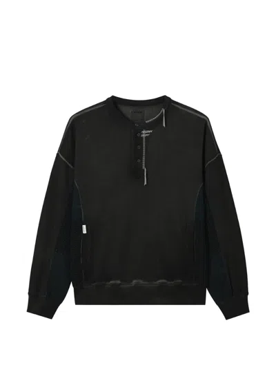 Musium Div. Embroidered Panelled Sweatshirt In Animal Print