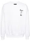 Musium Div. Embroidered Cotton Sweatshirt In White