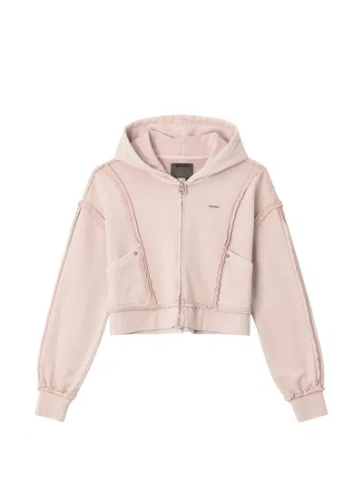 Musium Div. Exposed-seam Hoodie In Pink