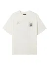 Musium Div. Face-print Cotton T-shirt In White