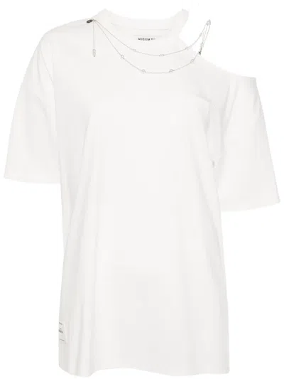 Musium Div. Faux-pearl T-shirt In Weiss