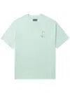 Musium Div. Graphic-print Cotton-blend T-shirt In Green