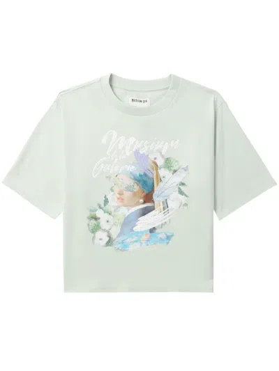 Musium Div. Graphic-print Cotton T-shirt In 绿色