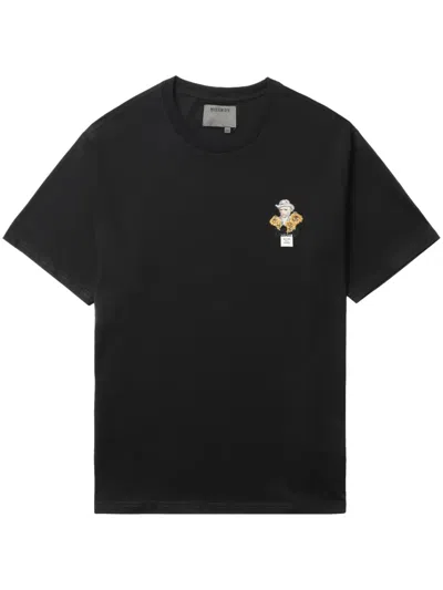 Musium Div. Graphic-print Cotton T-shirt In Black