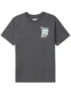 Musium Div. Graphic-print Cotton T-shirt In Grau