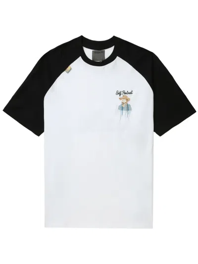 Musium Div. Graphic-print Cotton T-shirt In Weiss