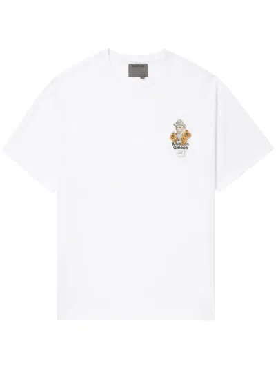 Musium Div. Graphic-print Cotton T-shirt In White
