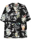 Musium Div. Graphic-print Shirt In Black