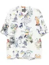 Musium Div. Graphic-print Shirt In White