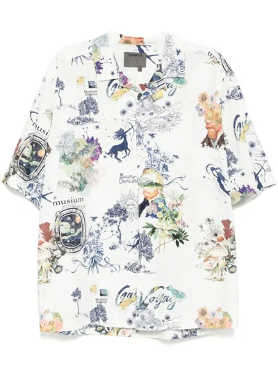 Musium Div. Graphic-print Shirt In White