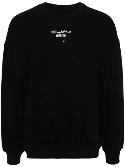 Musium Div. Graphic Print Sweatshirt In Schwarz