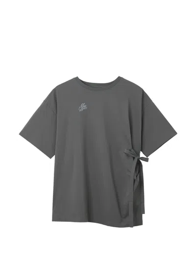 Musium Div. Graphic Tie T-shirt In Gray