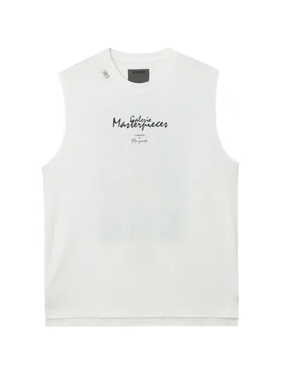Musium Div. Graphic-print Sleeveless T-shirt In White