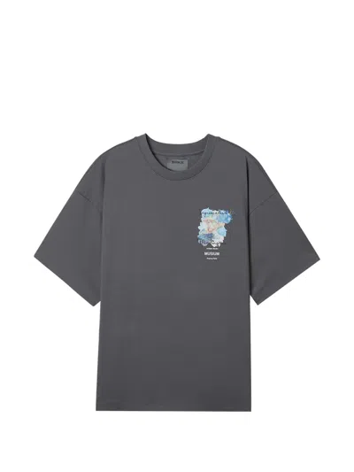 Musium Div. Graphic-print T-shirt In Gray