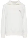 Musium Div. Half Zip Sweatshirt In Weiss
