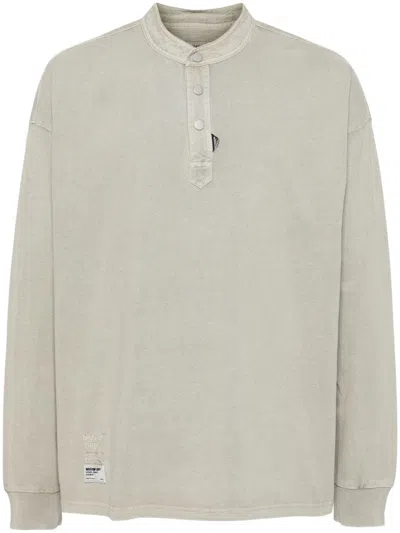 Musium Div. Henley Long Sleeve Tee In Nude