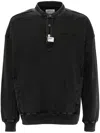 Musium Div. Henley Sweatshirt In Schwarz