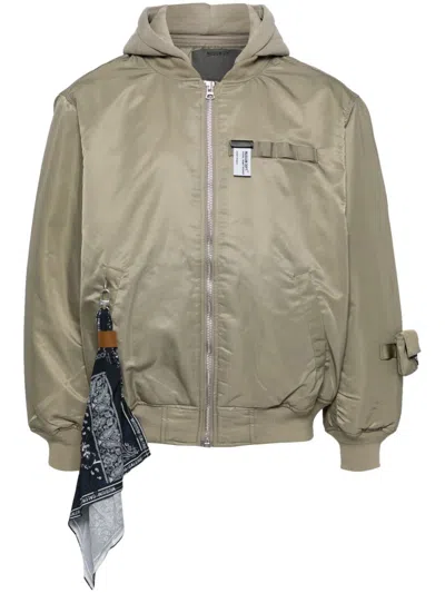 Musium Div. Hooded Zip-up Jacket In Neutrals