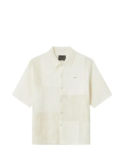 Musium Div. Lace-panelled Shirt In Neutral