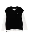 Musium Div. Layered Details T-shirt In Black