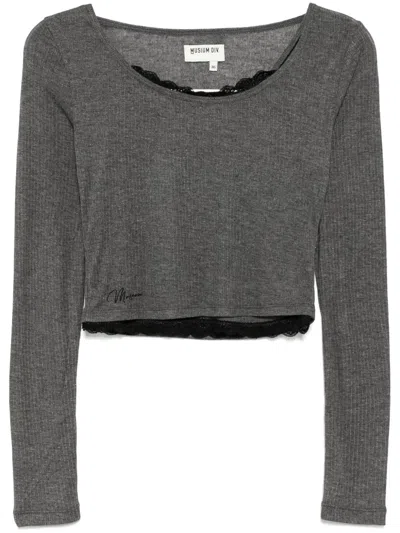 Musium Div. Layered T-shirt In Grey