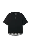 Musium Div. Layered-effect Logo-print T-shirt In Black