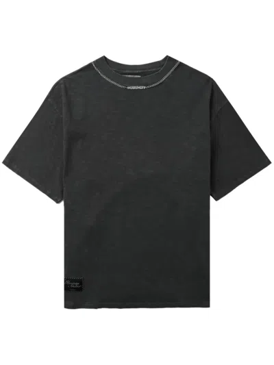 Musium Div. Logo-chain Cotton T-shirt In Black