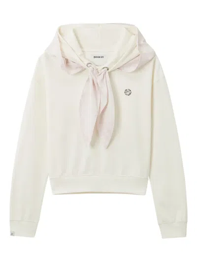 Musium Div. Logo Cotton Hoodie In White