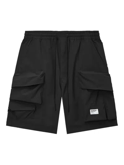 Musium Div. Logo-embroidered Bermuda Shorts In Black