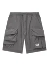 Musium Div. Logo-embroidered Bermuda Shorts In Grey
